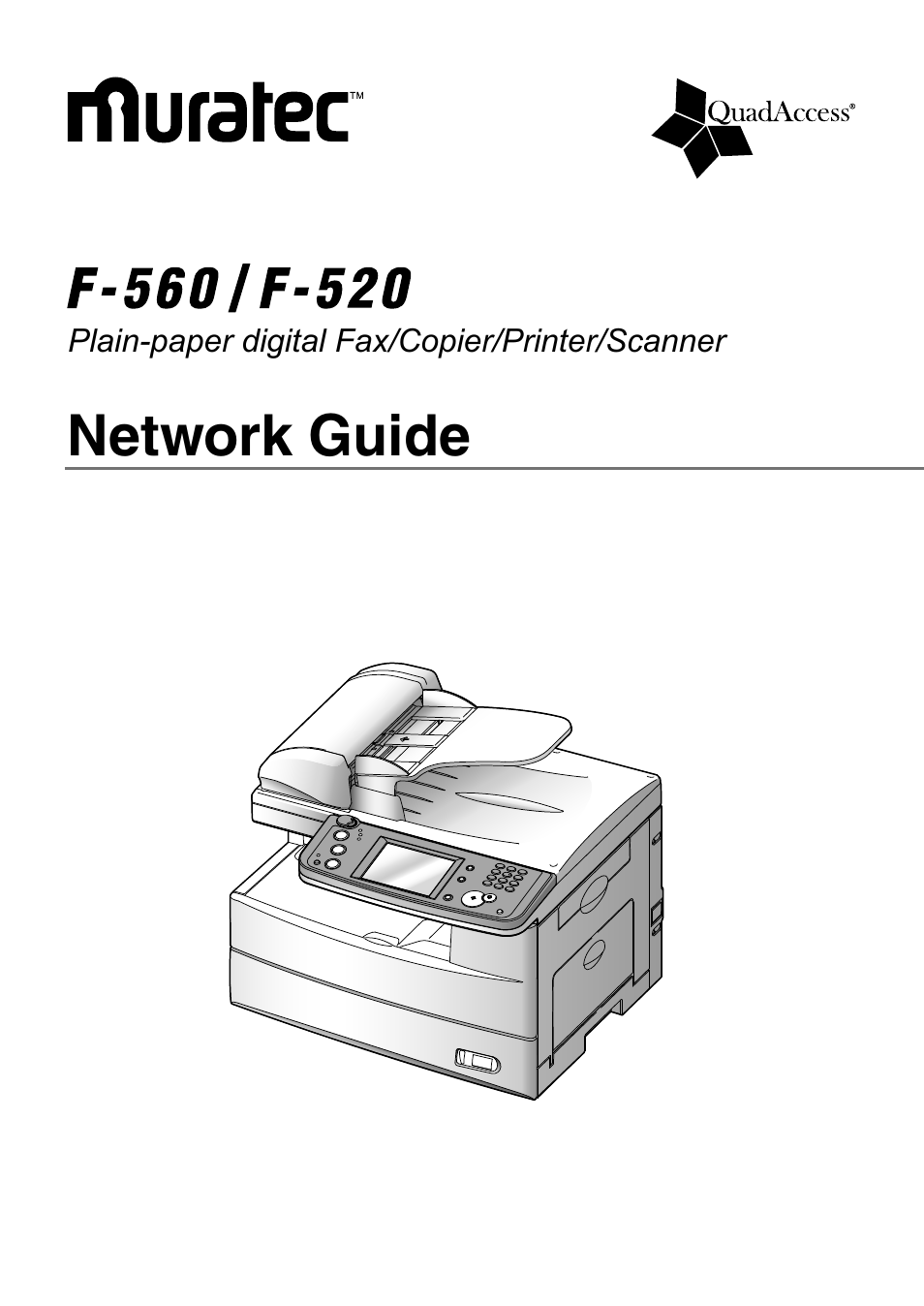 Muratec F-520 User Manual | 110 pages