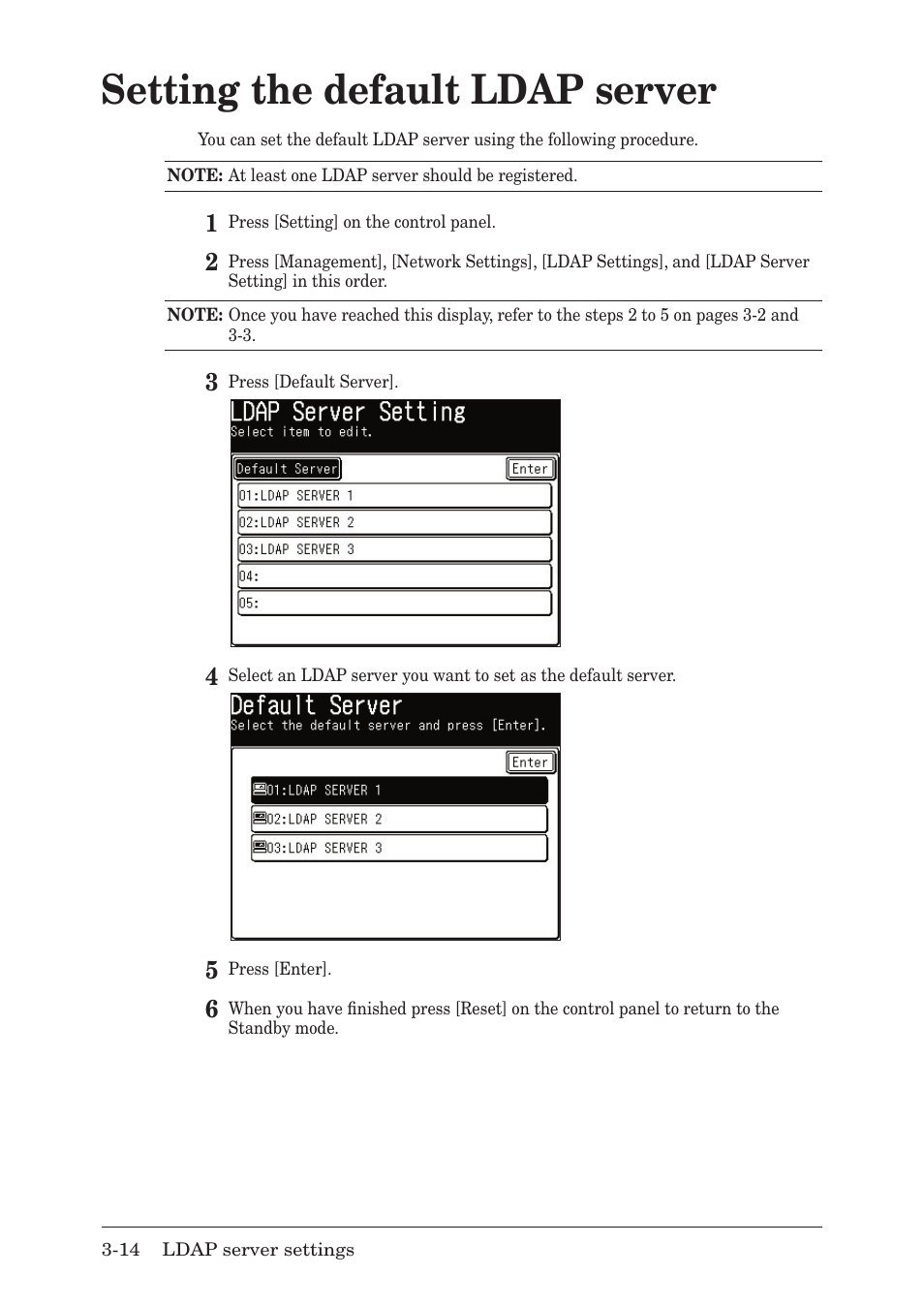 Setting the default ldap server | Muratec F-520 User Manual | Page 43 / 110