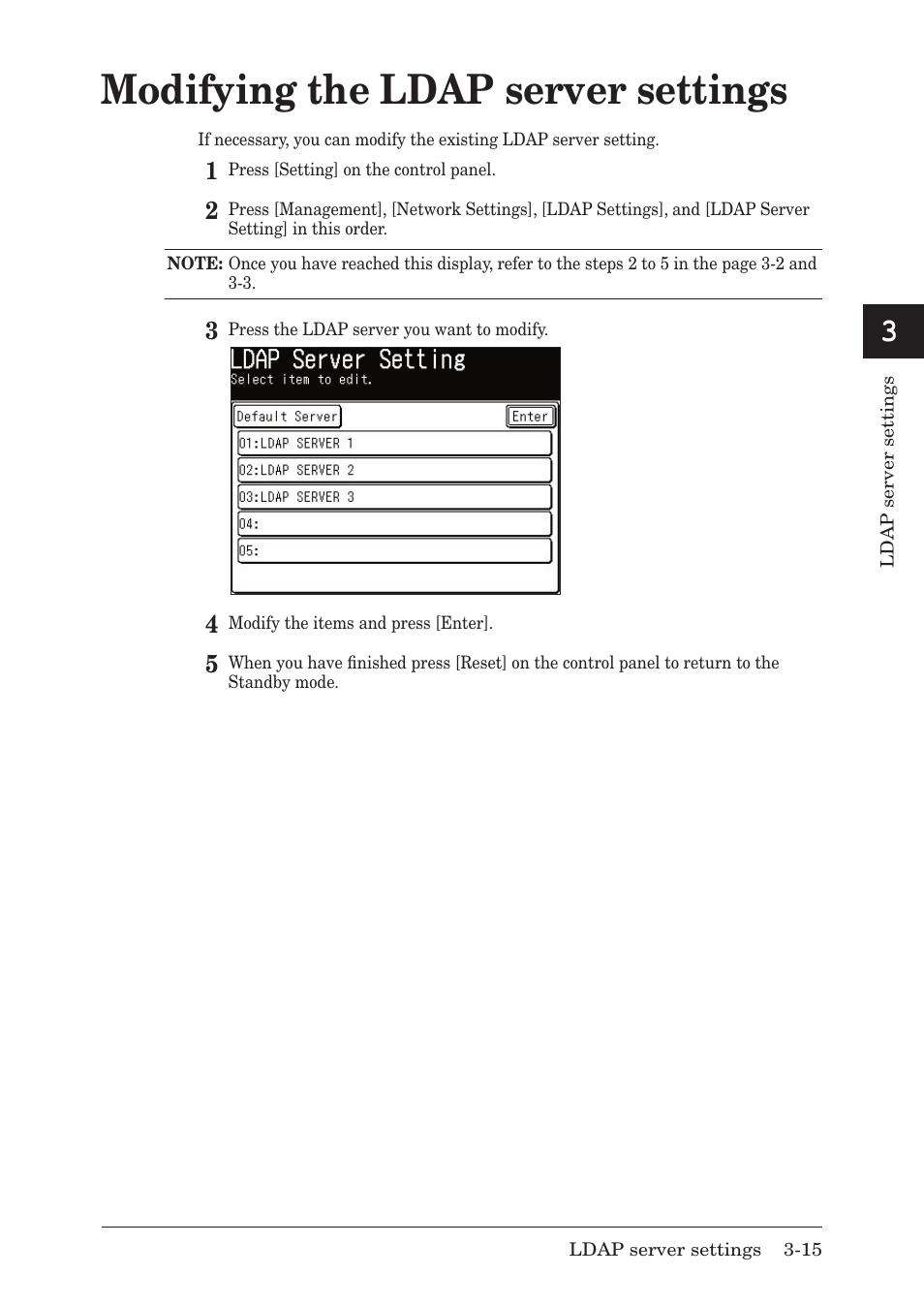 Modifying the ldap server settings | Muratec F-520 User Manual | Page 44 / 110