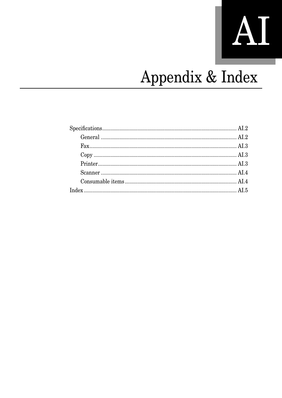 Appendix & index | Muratec PLAIN-PAPER DIGITAL FAX/COPIER/PRINTER/SCANNER MFX-1330 User Manual | Page 183 / 189
