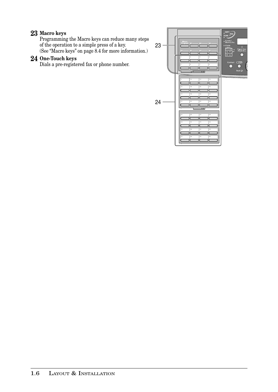 Muratec PLAIN-PAPER DIGITAL FAX/COPIER/PRINTER/SCANNER MFX-1330 User Manual | Page 24 / 189