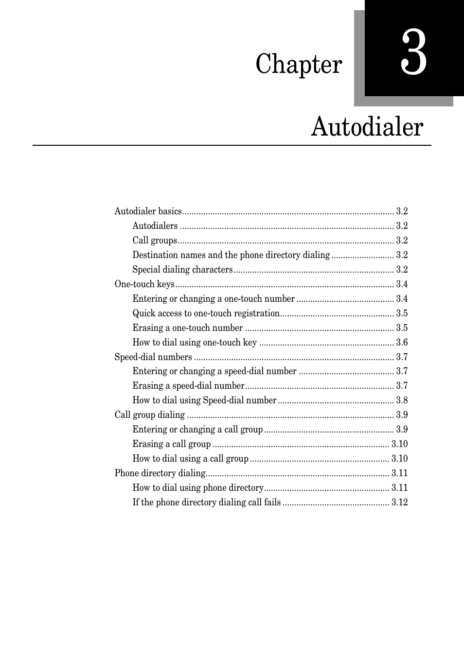 Chapter autodialer | Muratec PLAIN-PAPER DIGITAL FAX/COPIER/PRINTER/SCANNER MFX-1330 User Manual | Page 53 / 189