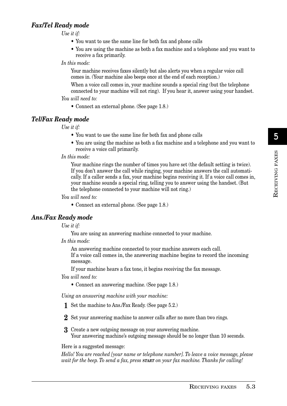 Muratec PLAIN-PAPER DIGITAL FAX/COPIER/PRINTER/SCANNER MFX-1330 User Manual | Page 89 / 189