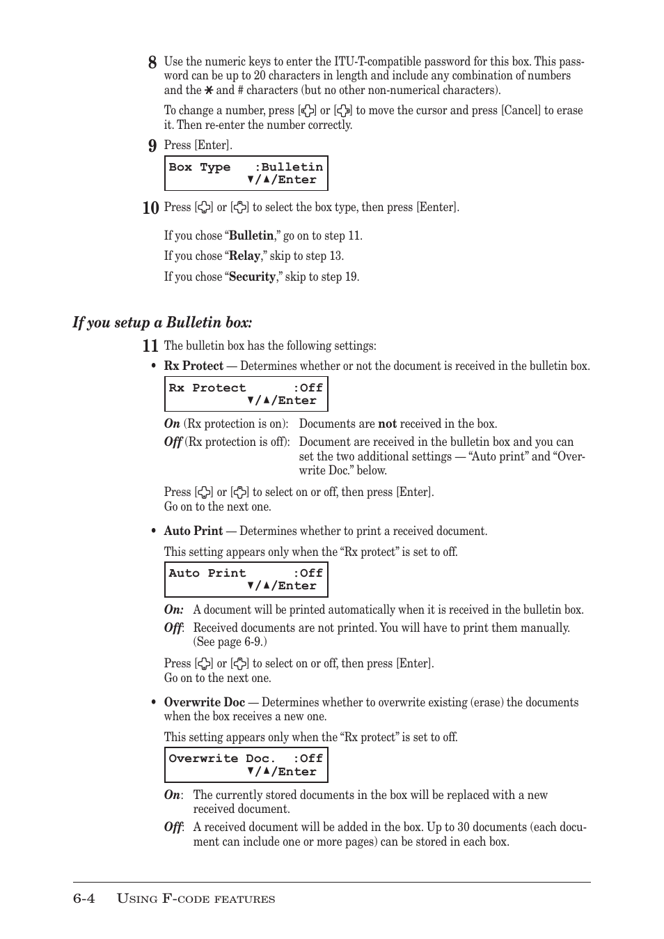 Muratec F-300 User Manual | Page 104 / 191