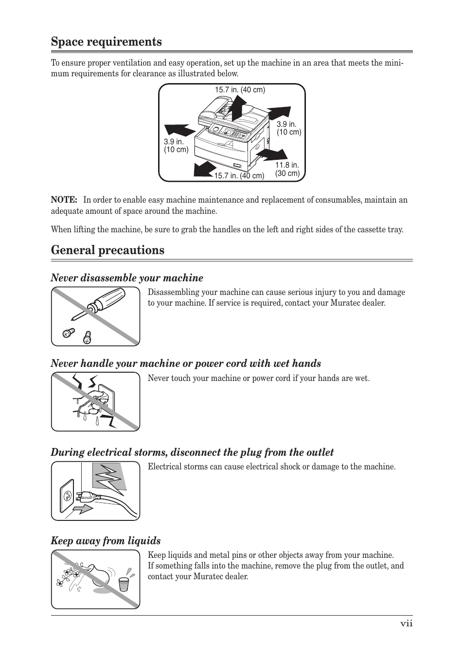 Muratec F-300 User Manual | Page 15 / 191