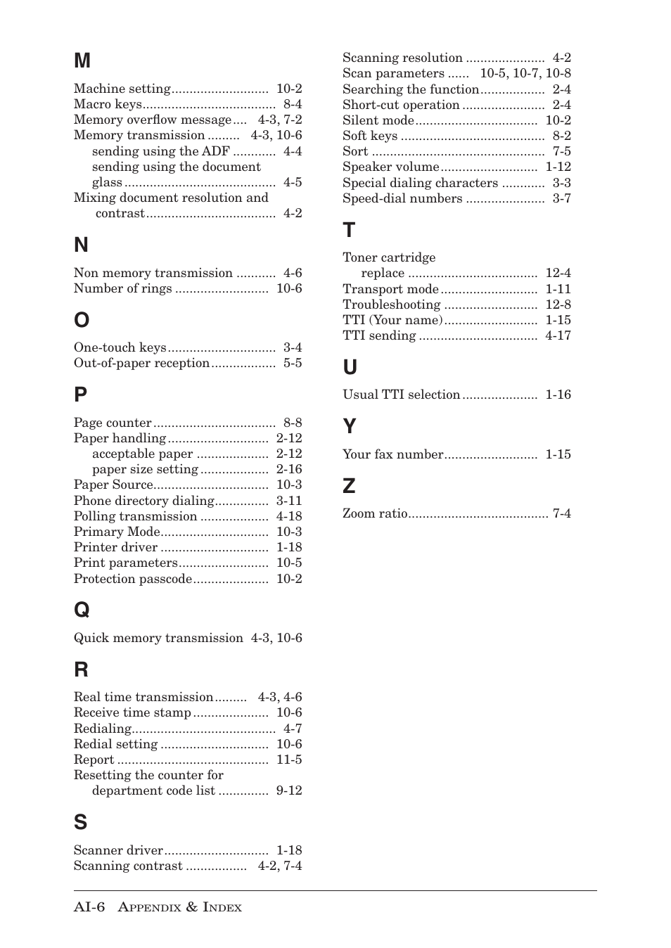 Muratec F-300 User Manual | Page 190 / 191