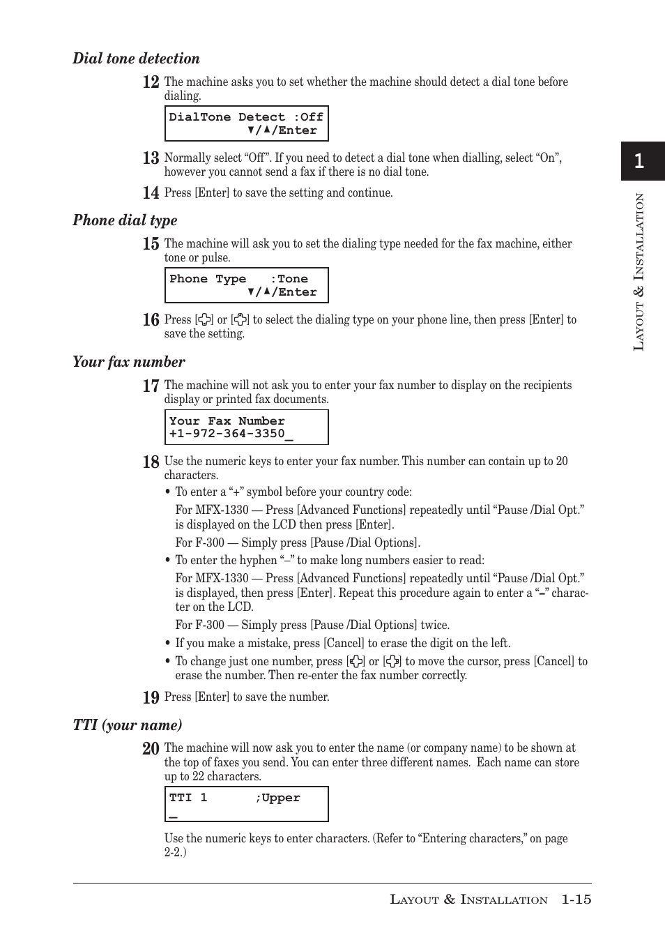 Muratec F-300 User Manual | Page 33 / 191