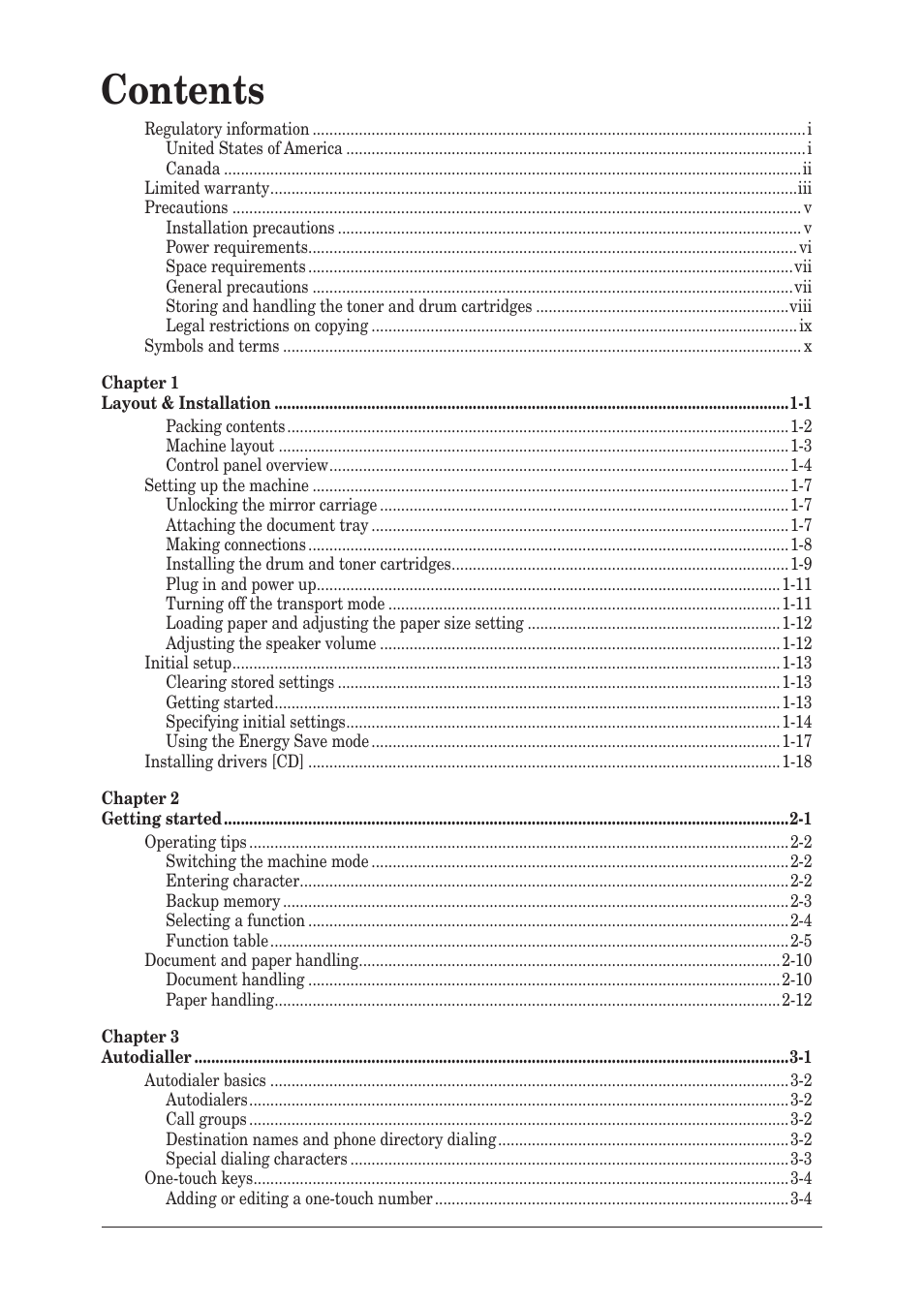 Muratec F-300 User Manual | Page 4 / 191