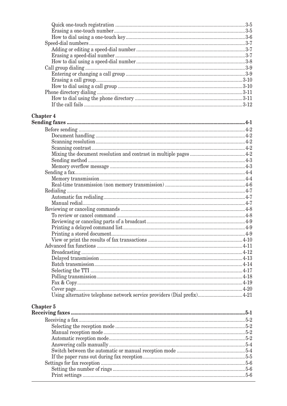 Muratec F-300 User Manual | Page 5 / 191