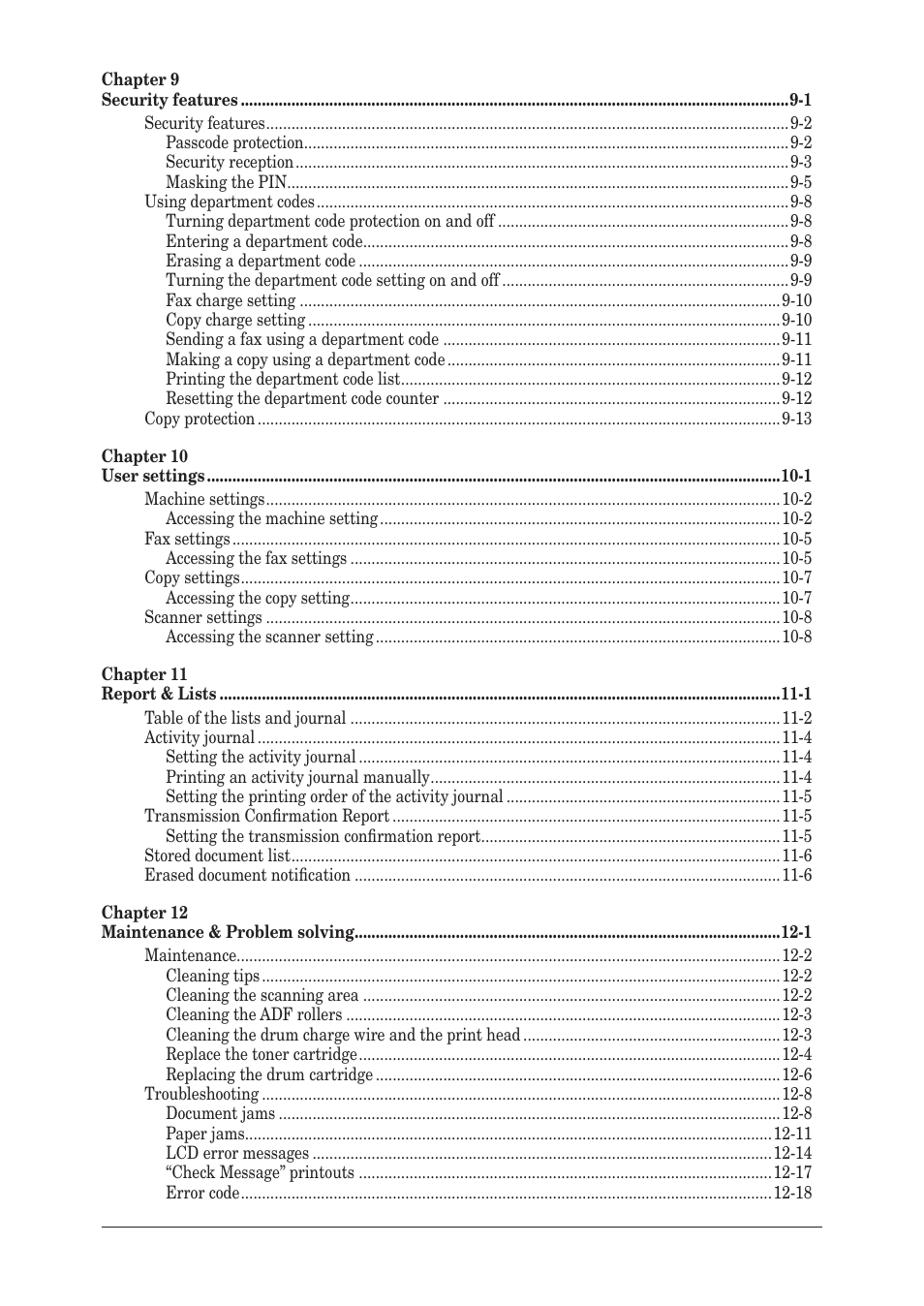 Muratec F-300 User Manual | Page 7 / 191