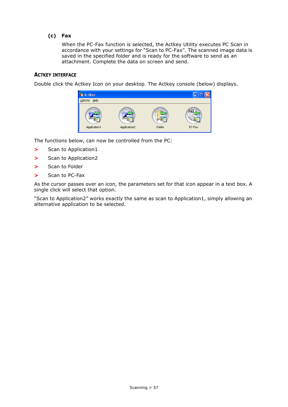 Actkey interface | Muratec MFX-C2700 User Manual | Page 57 / 166