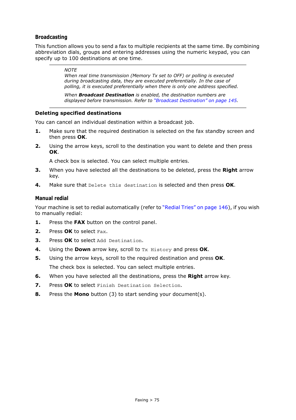 Deleting | Muratec MFX-C2700 User Manual | Page 75 / 166
