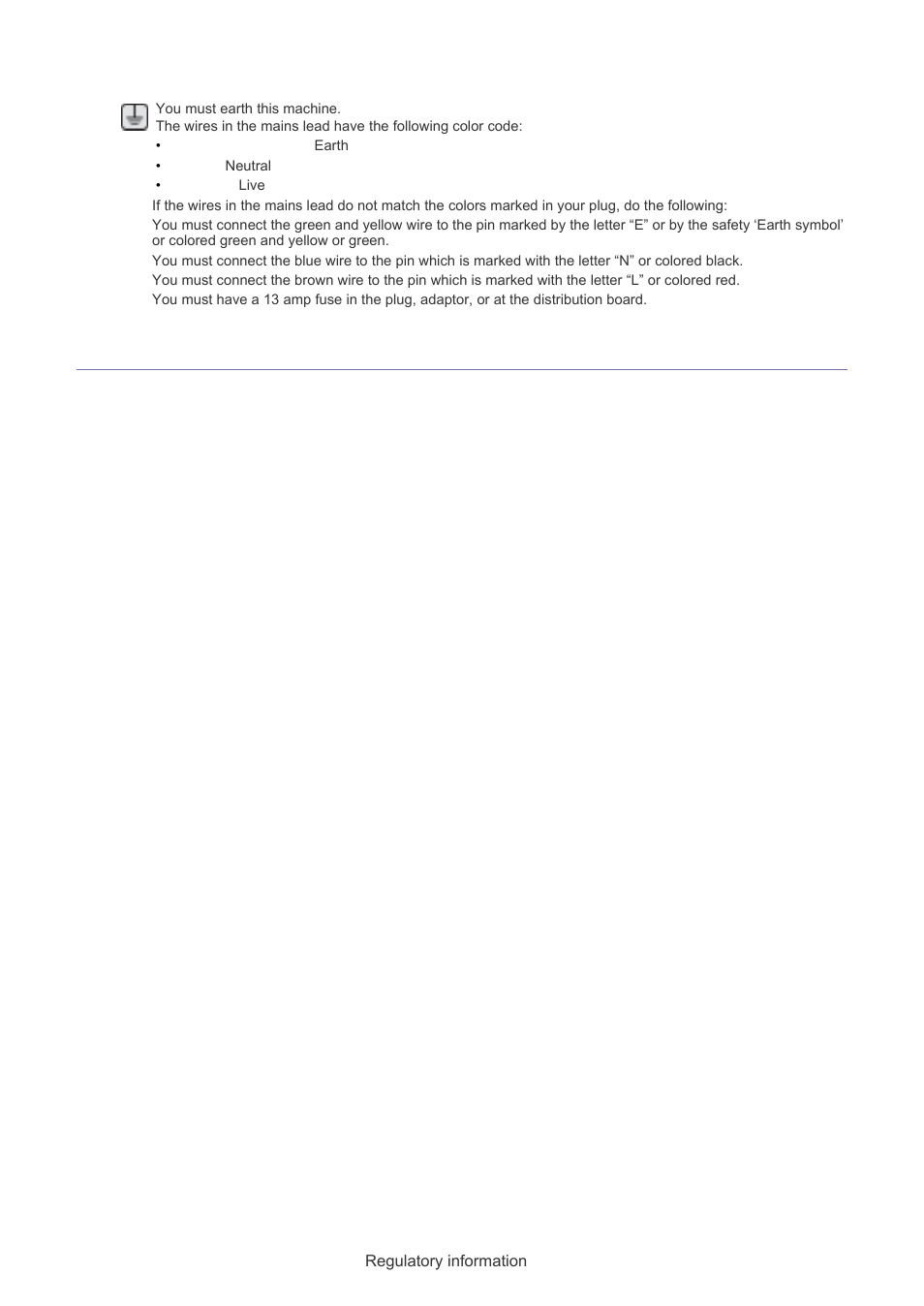 Important warning | Muratec F-116 User Manual | Page 14 / 81