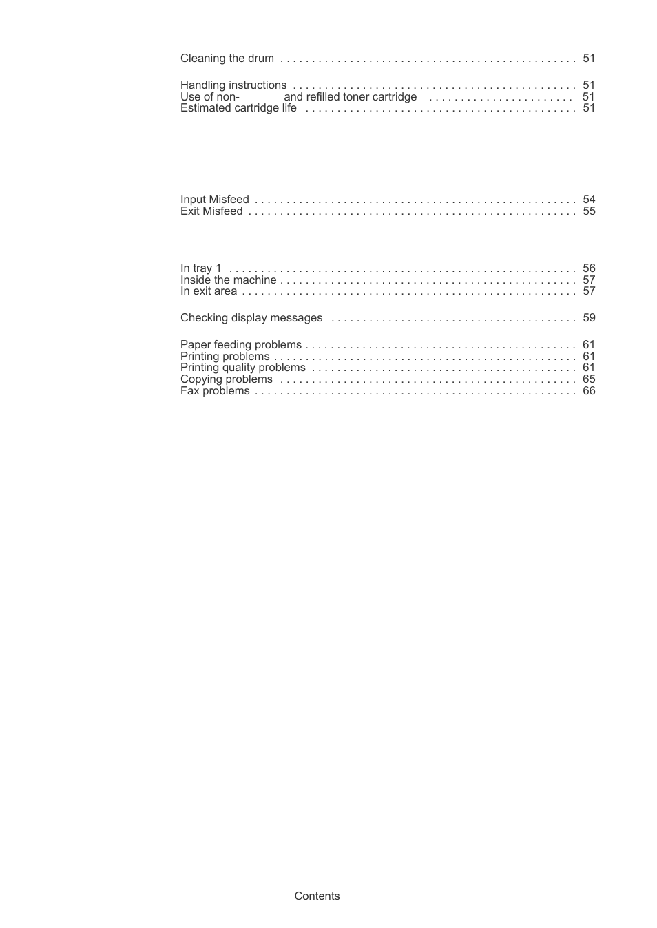 Troubleshooting, Supplies and accessories, Specifications | Muratec F-116 User Manual | Page 5 / 81