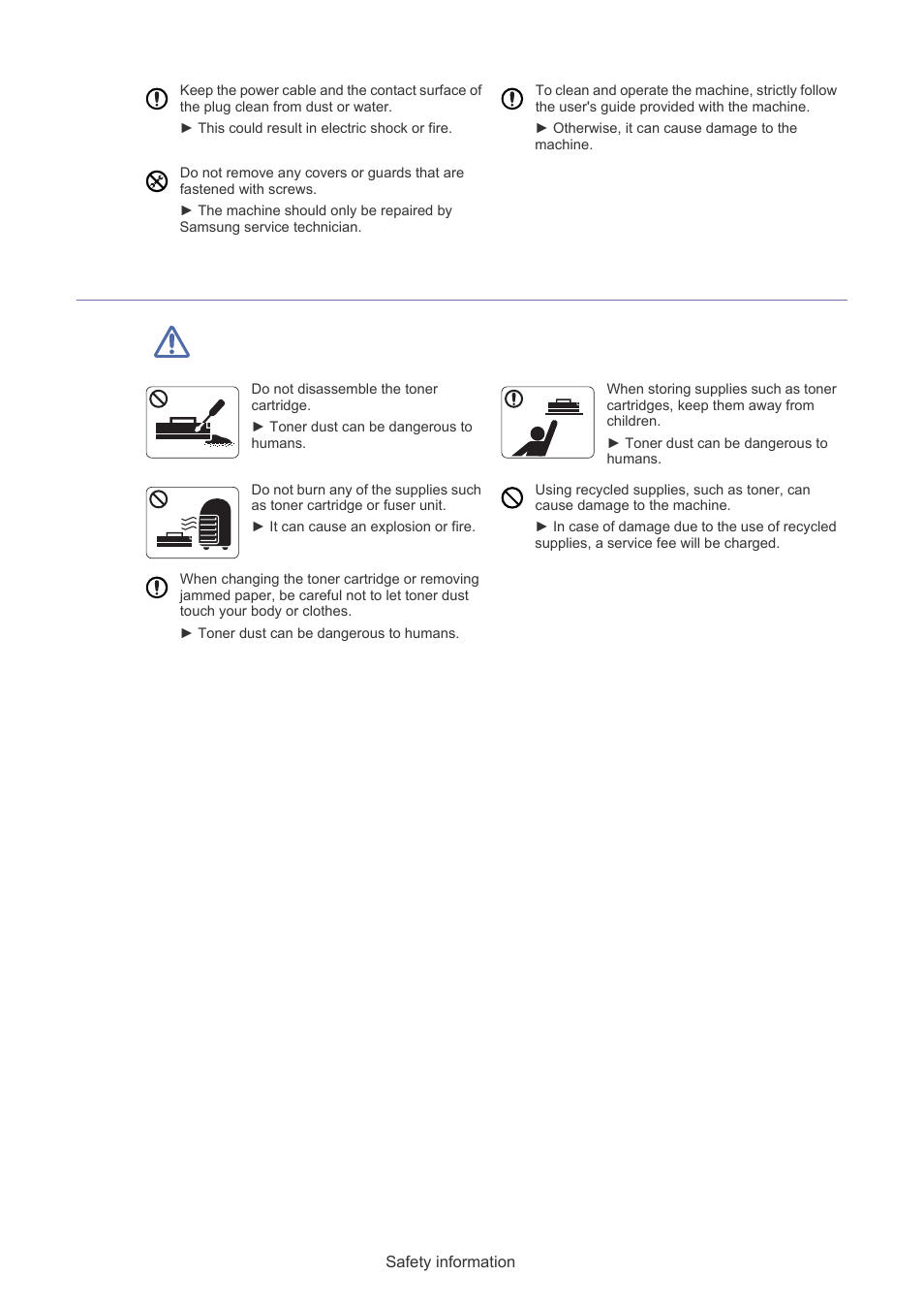 Supply usage | Muratec F-116 User Manual | Page 9 / 81