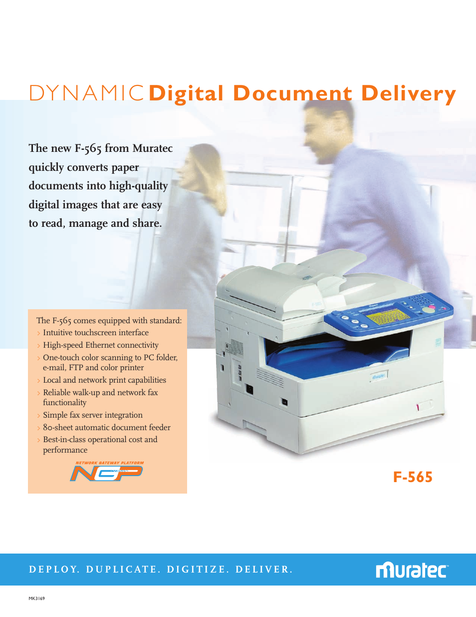 Muratec F-565 User Manual | 2 pages