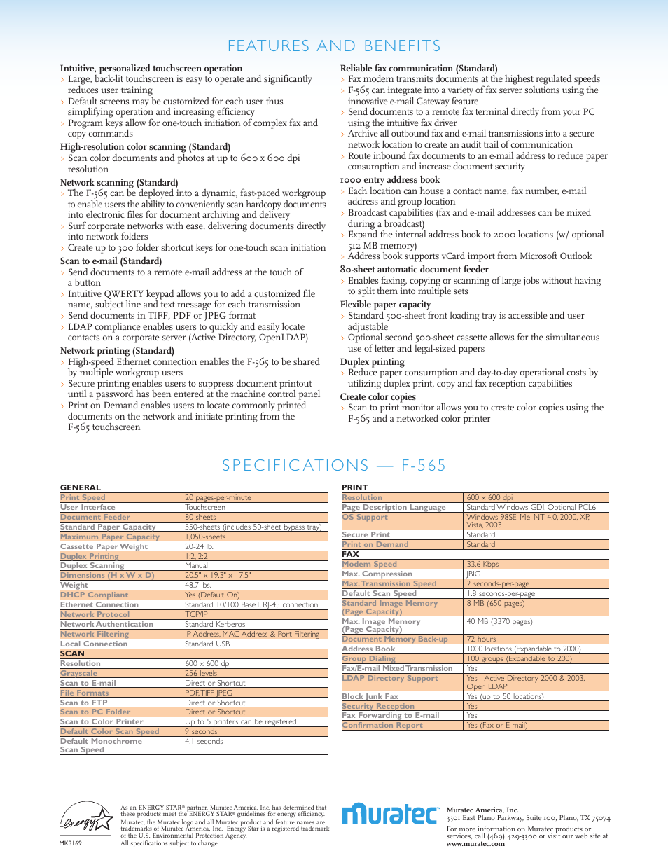 Muratec F-565 User Manual | Page 2 / 2