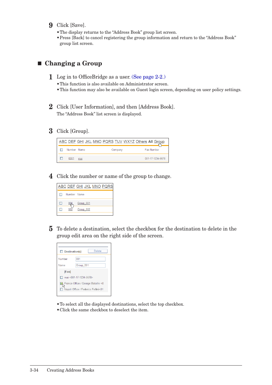 Changing a group | Muratec MFX-2590 User Manual | Page 117 / 279