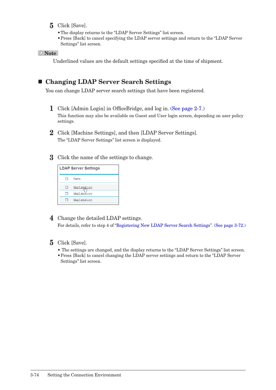Changing ldap server search settings | Muratec MFX-2590 User Manual | Page 157 / 279