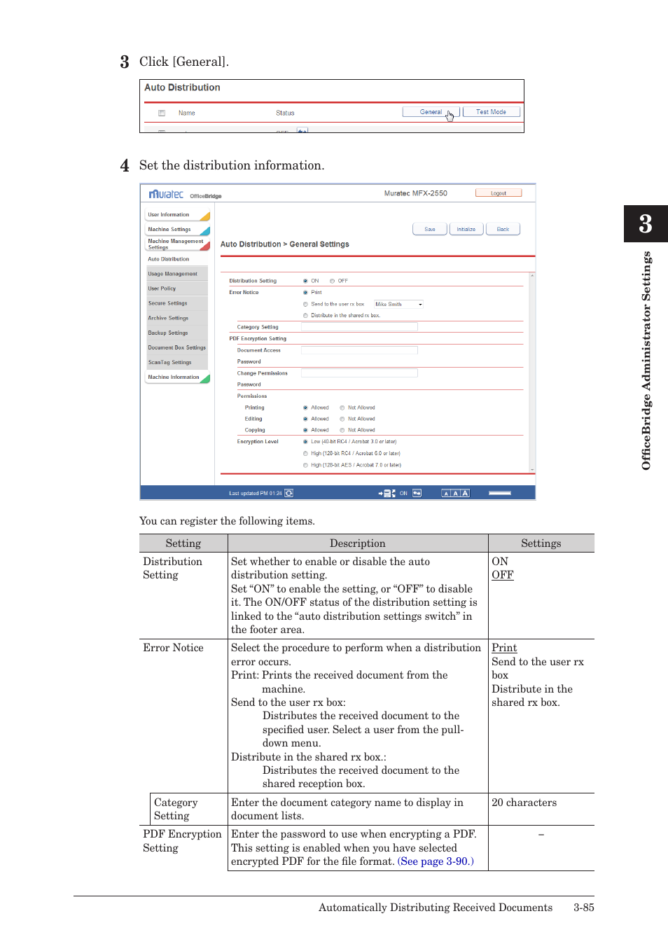 Muratec MFX-2590 User Manual | Page 168 / 279