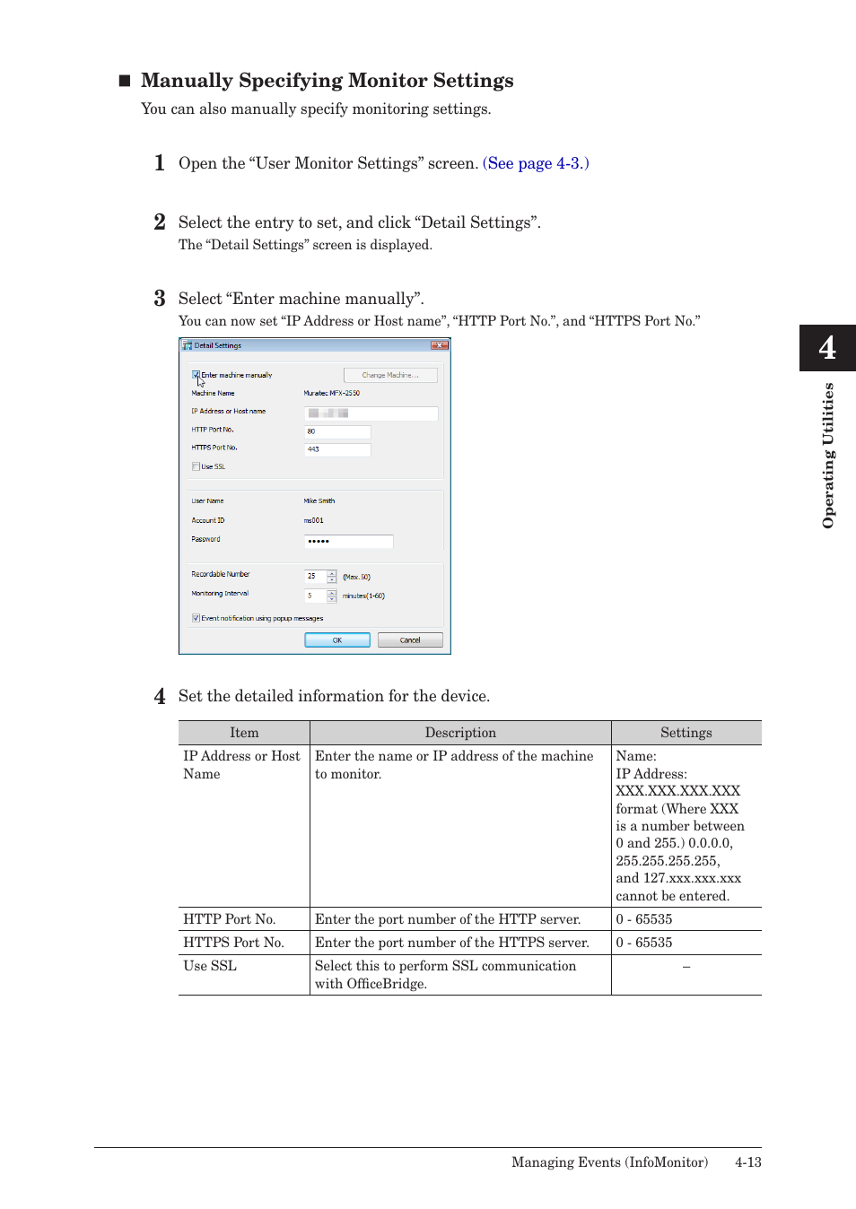 Manually specifying monitor settings | Muratec MFX-2590 User Manual | Page 244 / 279