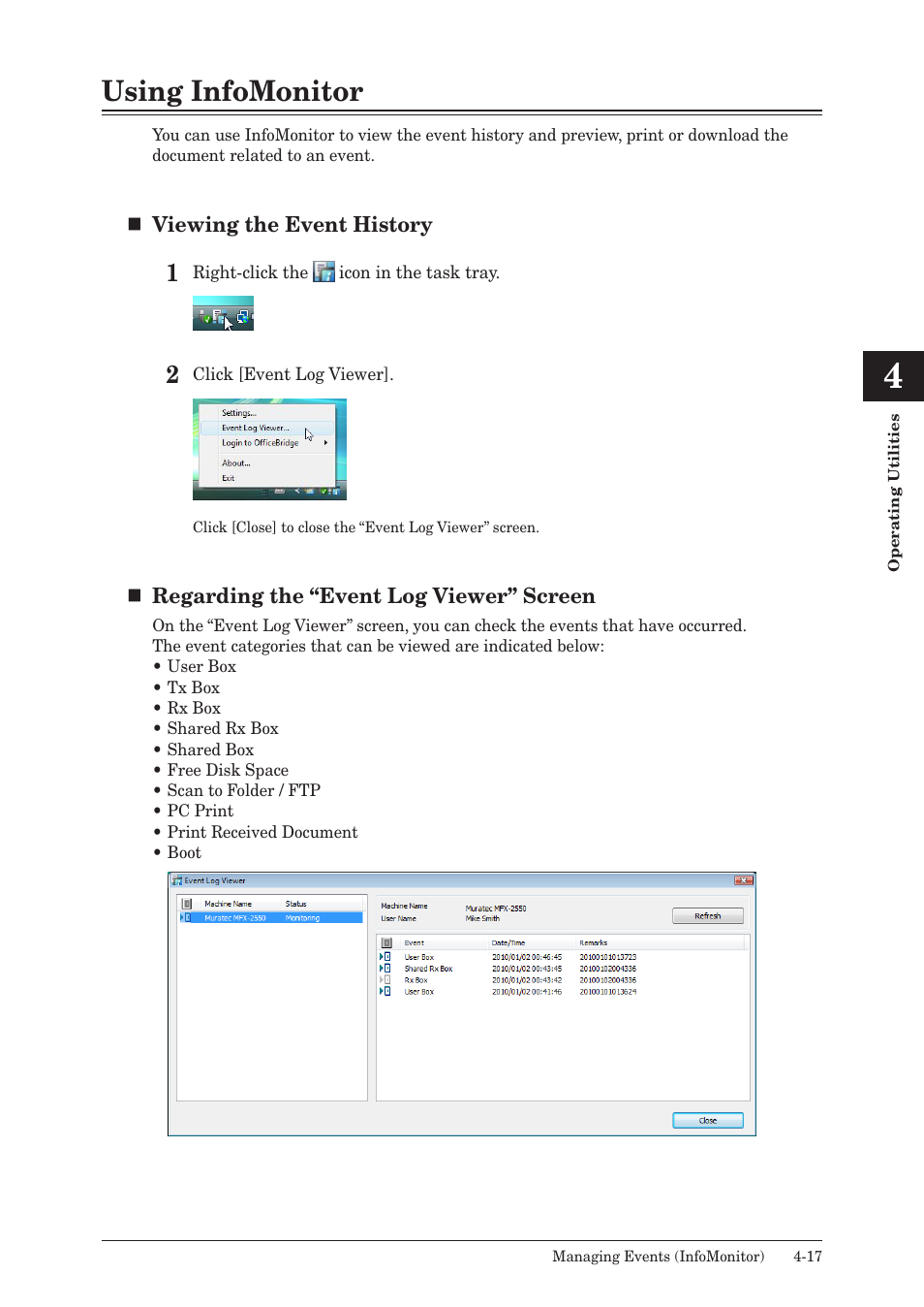 Using infomonitor, Using infomonitor -17 | Muratec MFX-2590 User Manual | Page 248 / 279