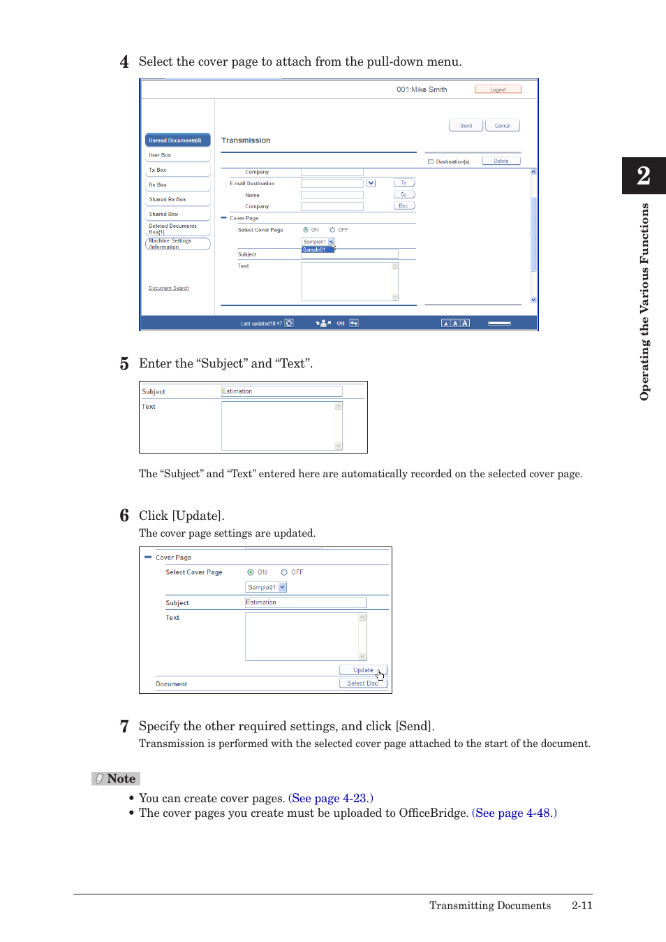 Muratec MFX-2590 User Manual | Page 38 / 279