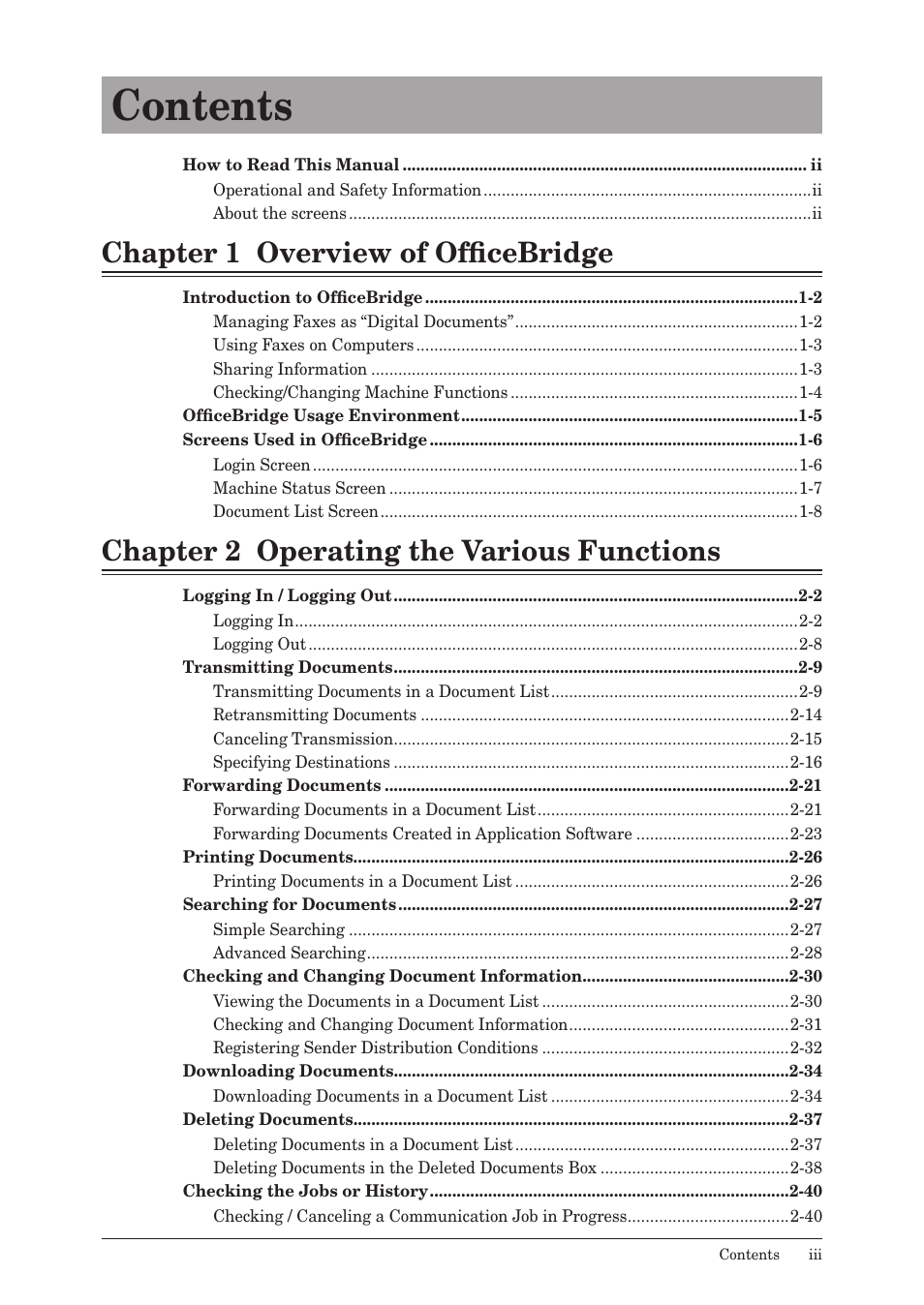 Muratec MFX-2590 User Manual | Page 4 / 279