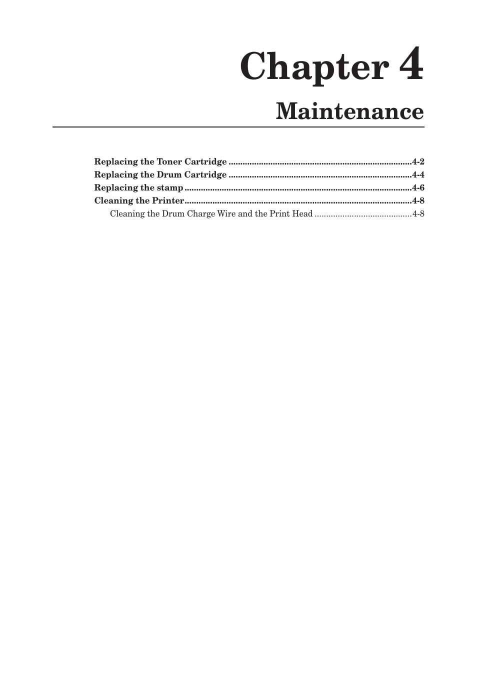 Chapter 4 maintenance, Chapter | Muratec MFX-2550 User Manual | Page 102 / 129