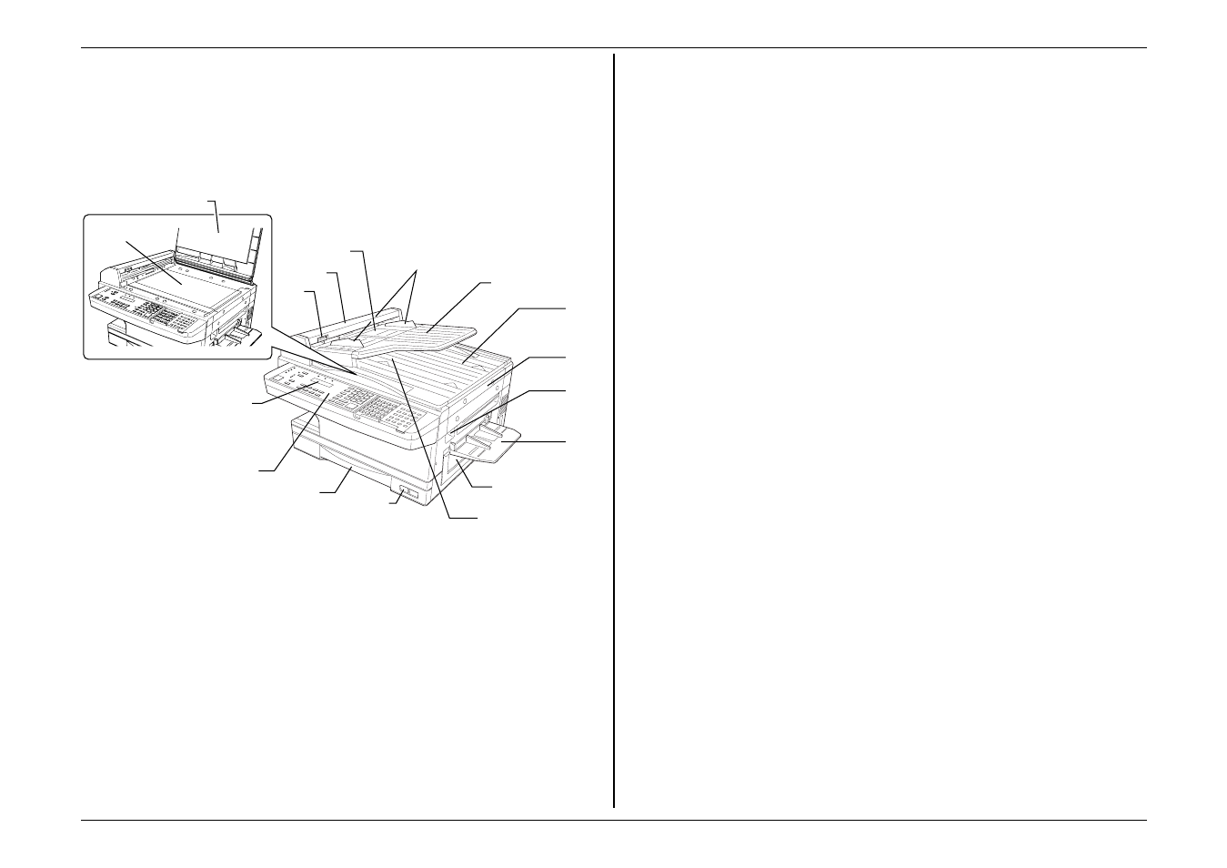 What are all the parts | Muratec MFX-1500 User Manual | Page 13 / 149
