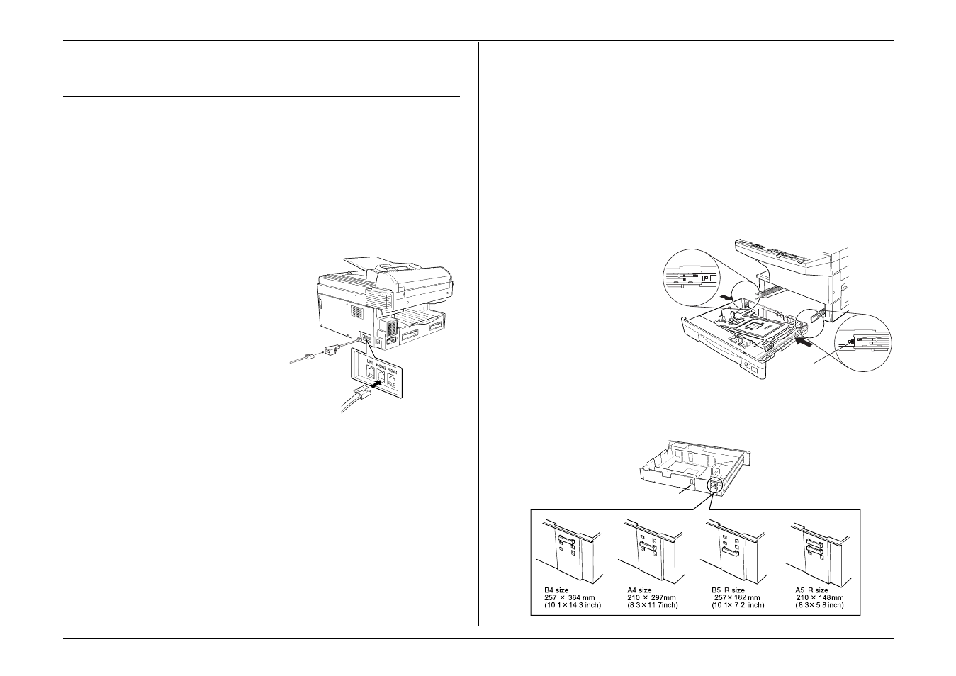 Attaching a second phone, Loading paper | Muratec MFX-1500 User Manual | Page 22 / 149