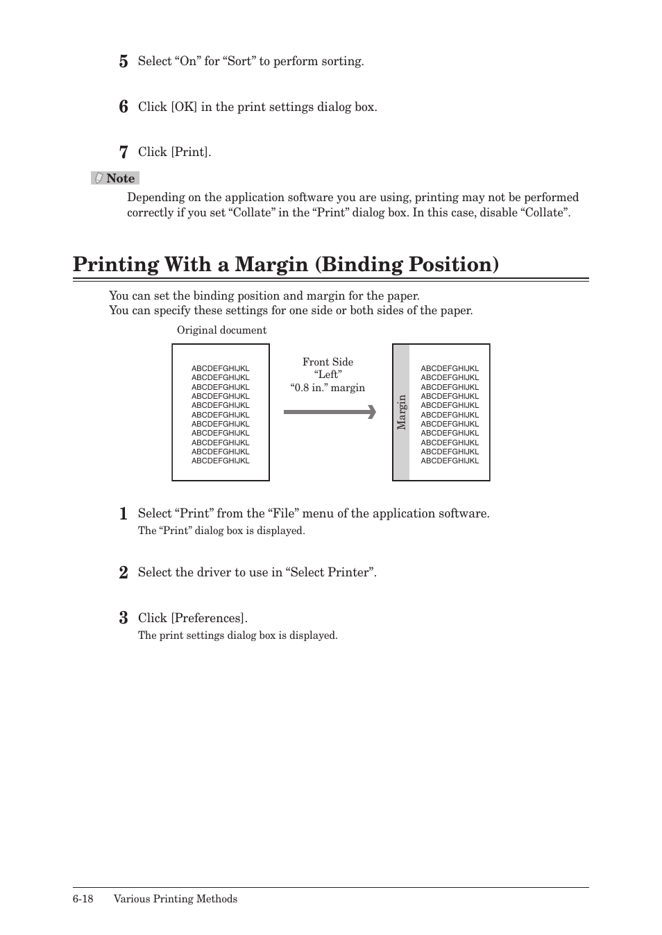 Printing with a margin (binding position), Printing with a margin (binding position) -18 | Muratec QUADACCESS MFX-2550 User Manual | Page 101 / 193