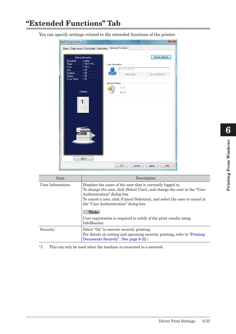 Extended functions” tab, Extended functions” tab -53 | Muratec QUADACCESS MFX-2550 User Manual | Page 136 / 193