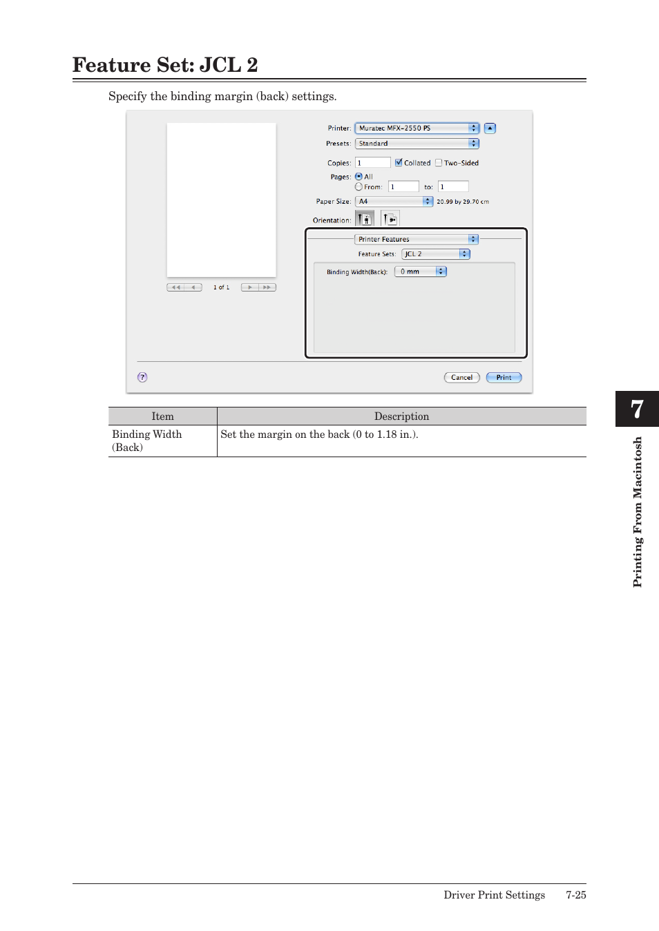 Feature set: jcl 2, Feature set: jcl 2 -25 | Muratec QUADACCESS MFX-2550 User Manual | Page 164 / 193
