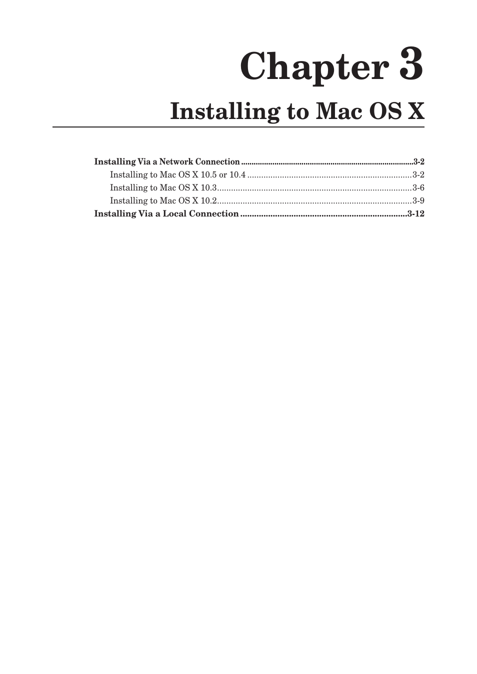 Chapter 3 installing to mac os x, Chapter | Muratec QUADACCESS MFX-2550 User Manual | Page 40 / 193