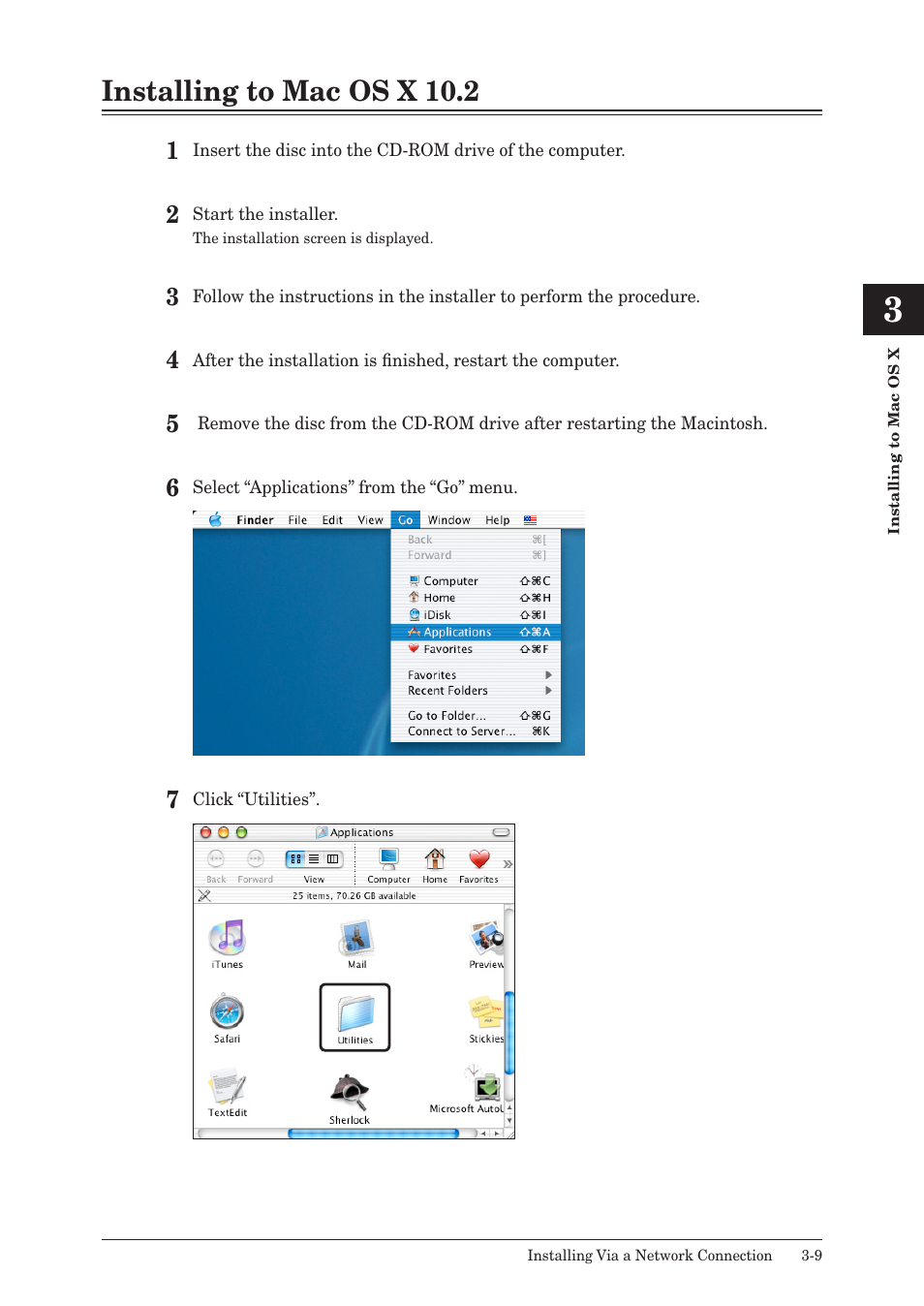 Installing to mac os x 10.2, Installing to mac os x 10.2 -9 | Muratec QUADACCESS MFX-2550 User Manual | Page 48 / 193