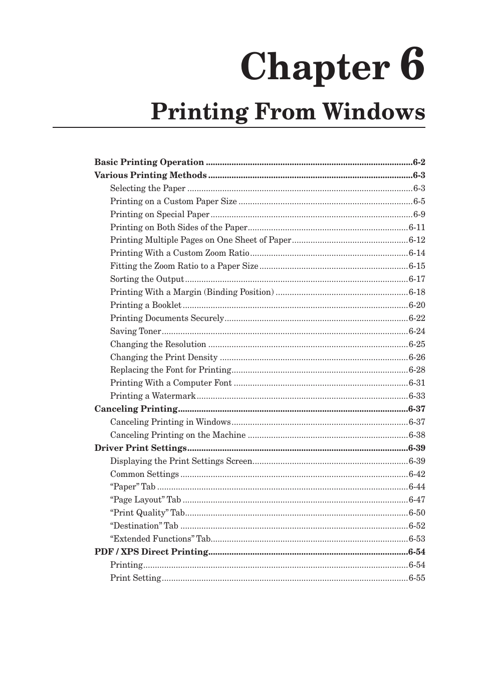Chapter 6 printing from windows, Chapter, Printing from windows | Muratec QUADACCESS MFX-2550 User Manual | Page 84 / 193