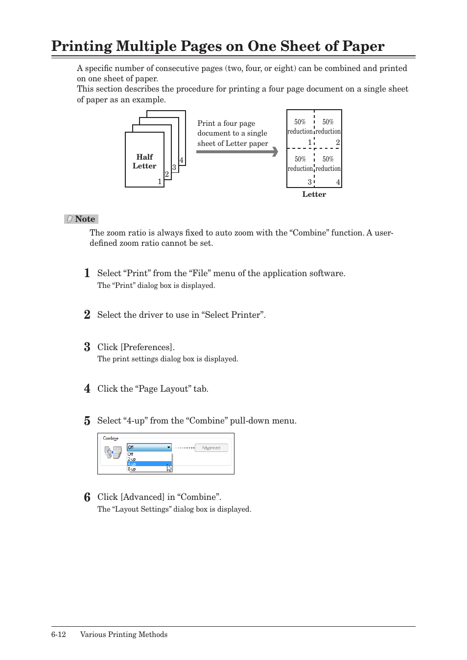 Printing multiple pages on one sheet of paper | Muratec QUADACCESS MFX-2550 User Manual | Page 95 / 193