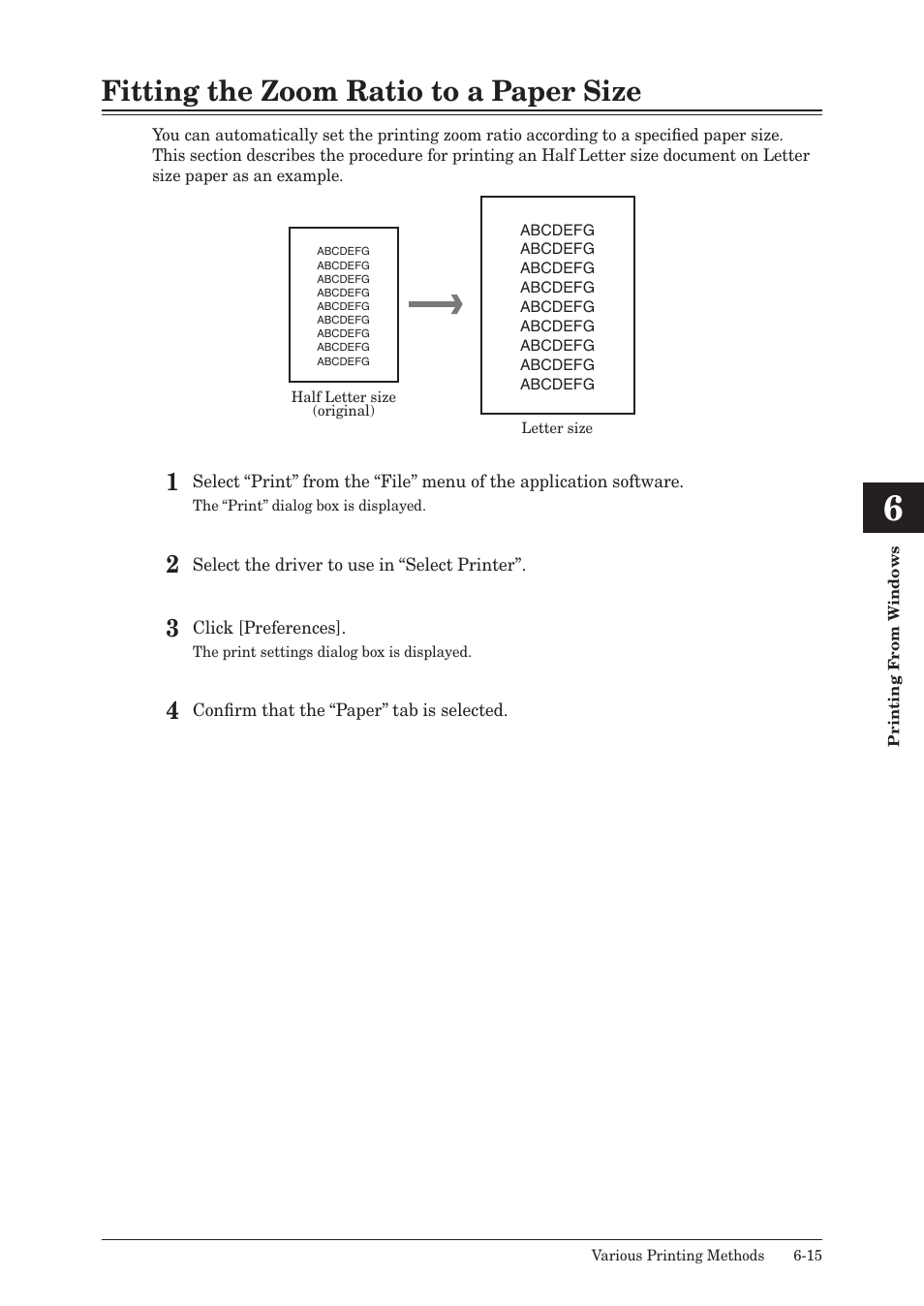 Fitting the zoom ratio to a paper size, Fitting the zoom ratio to a paper size -15 | Muratec QUADACCESS MFX-2550 User Manual | Page 98 / 193