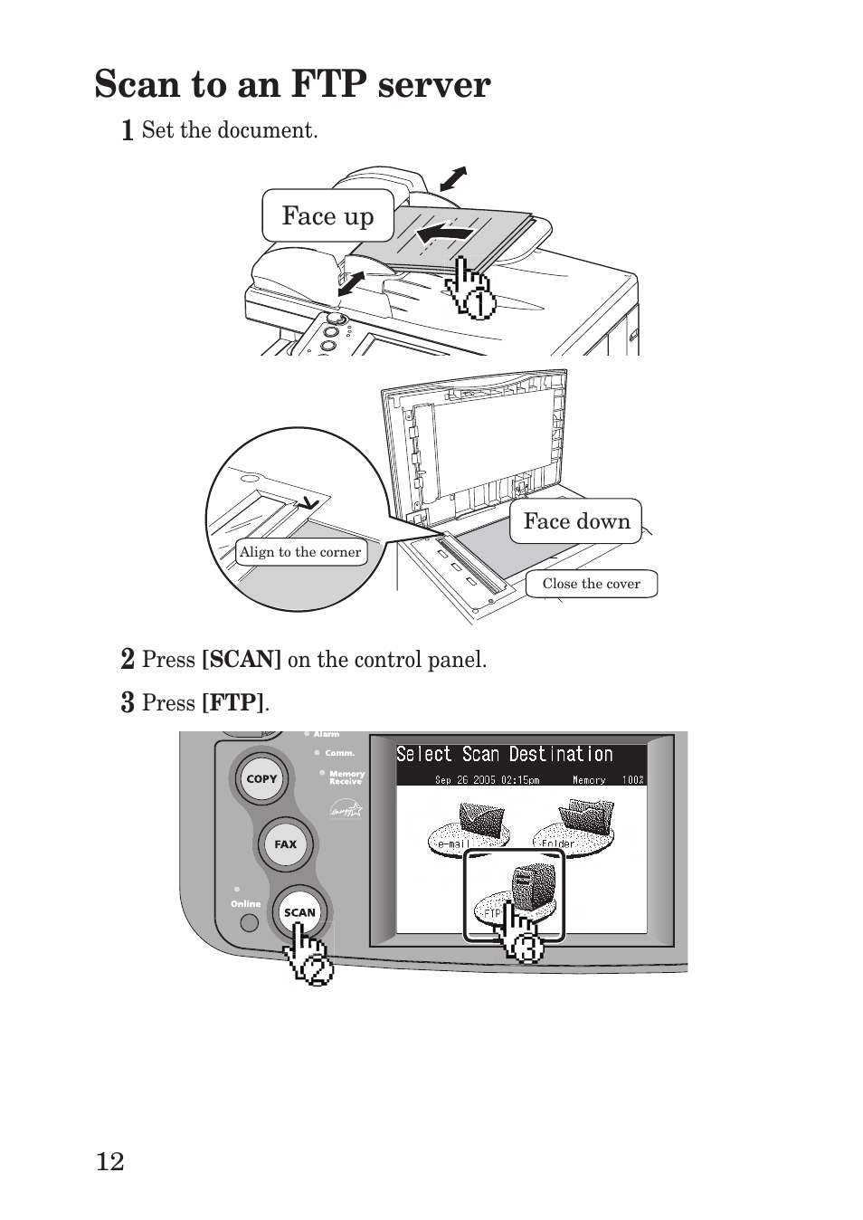 Scan to an ftp server | Muratec F-560 User Manual | Page 14 / 28