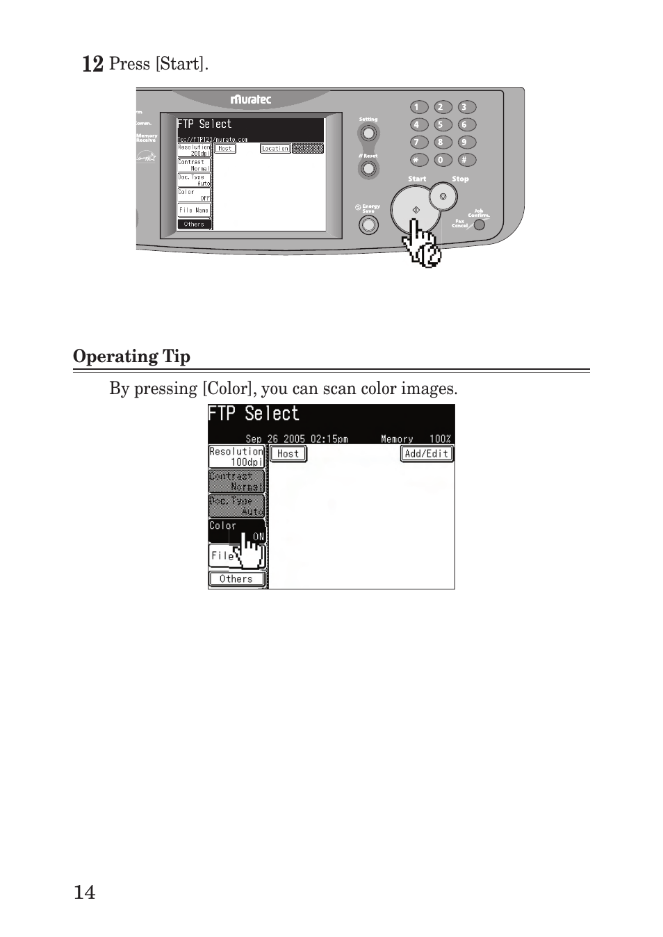 Muratec F-560 User Manual | Page 16 / 28