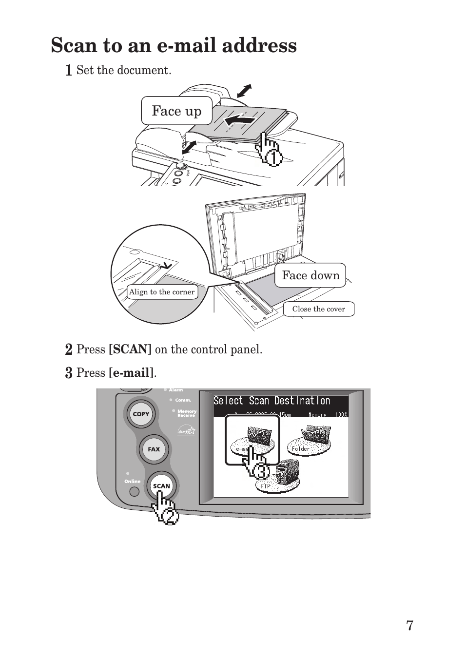 Scan to an e-mail address | Muratec F-560 User Manual | Page 9 / 28