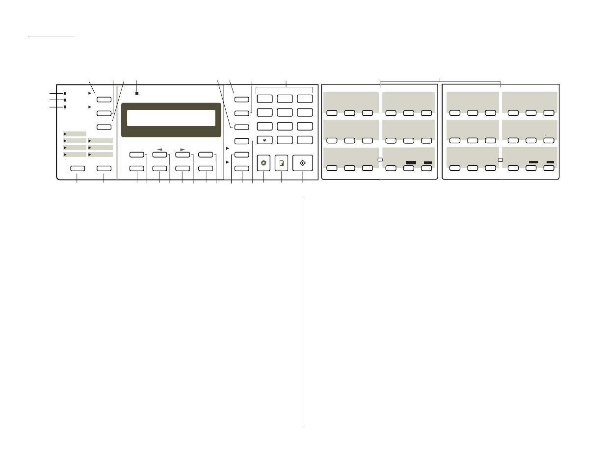 What do the keys do, Feature (see page 2.42), One-touch keys — the keys labeled | Getting started | Muratec F-98 User Manual | Page 12 / 109