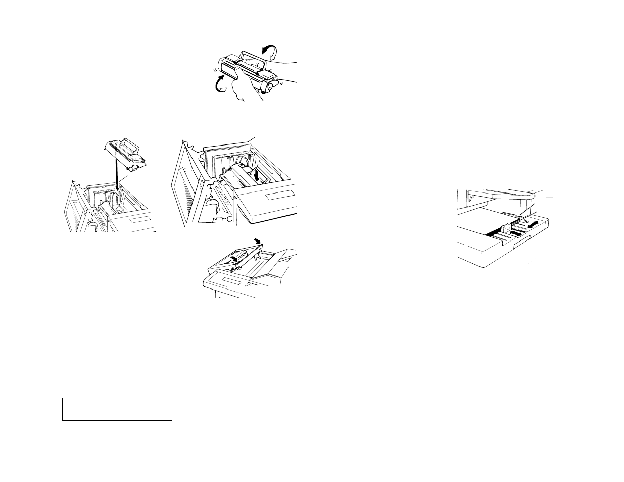 When you install a new drum cartridge, Loading paper | Muratec F-98 User Manual | Page 15 / 109