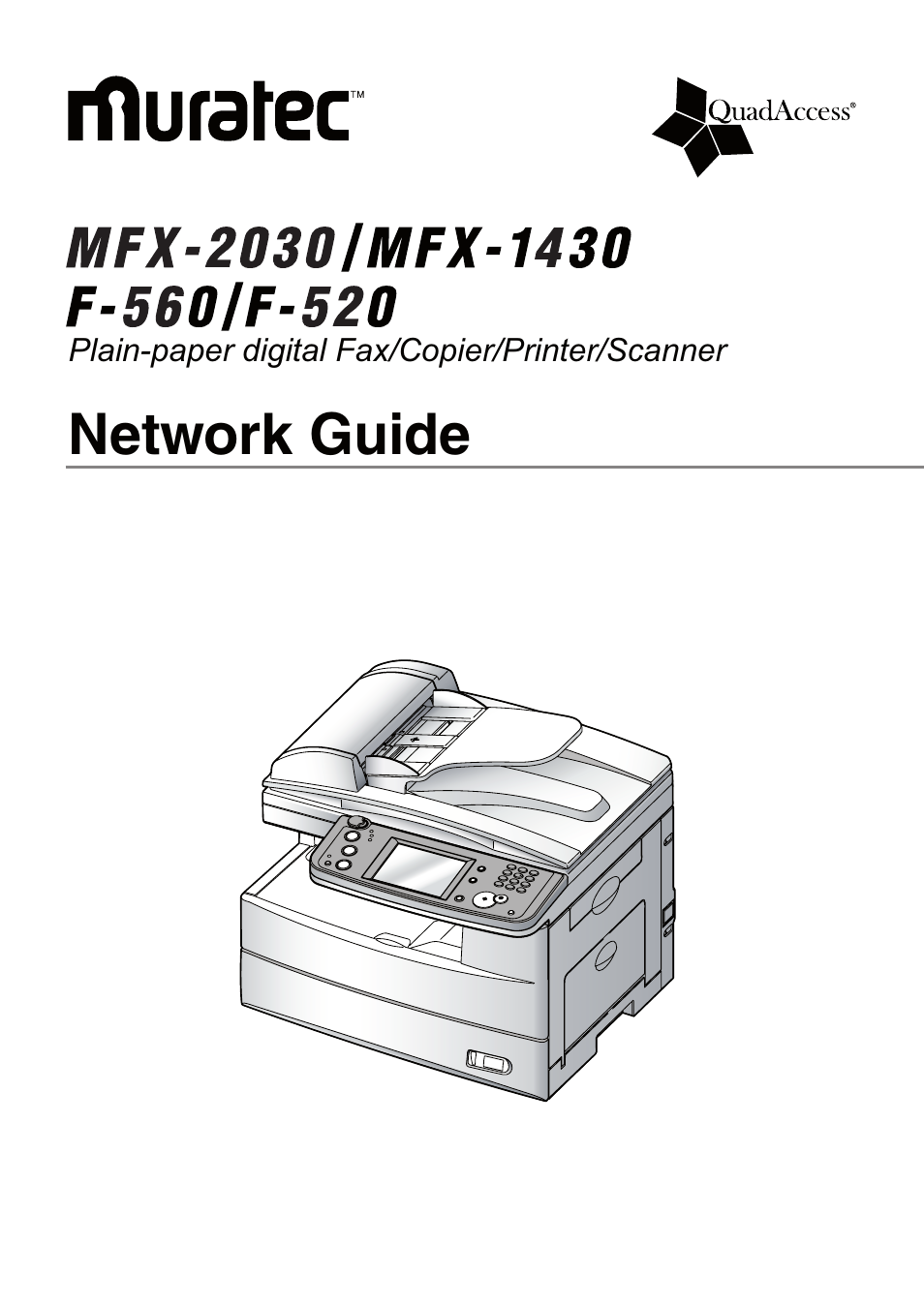 Muratec MFX-1430 User Manual | 120 pages