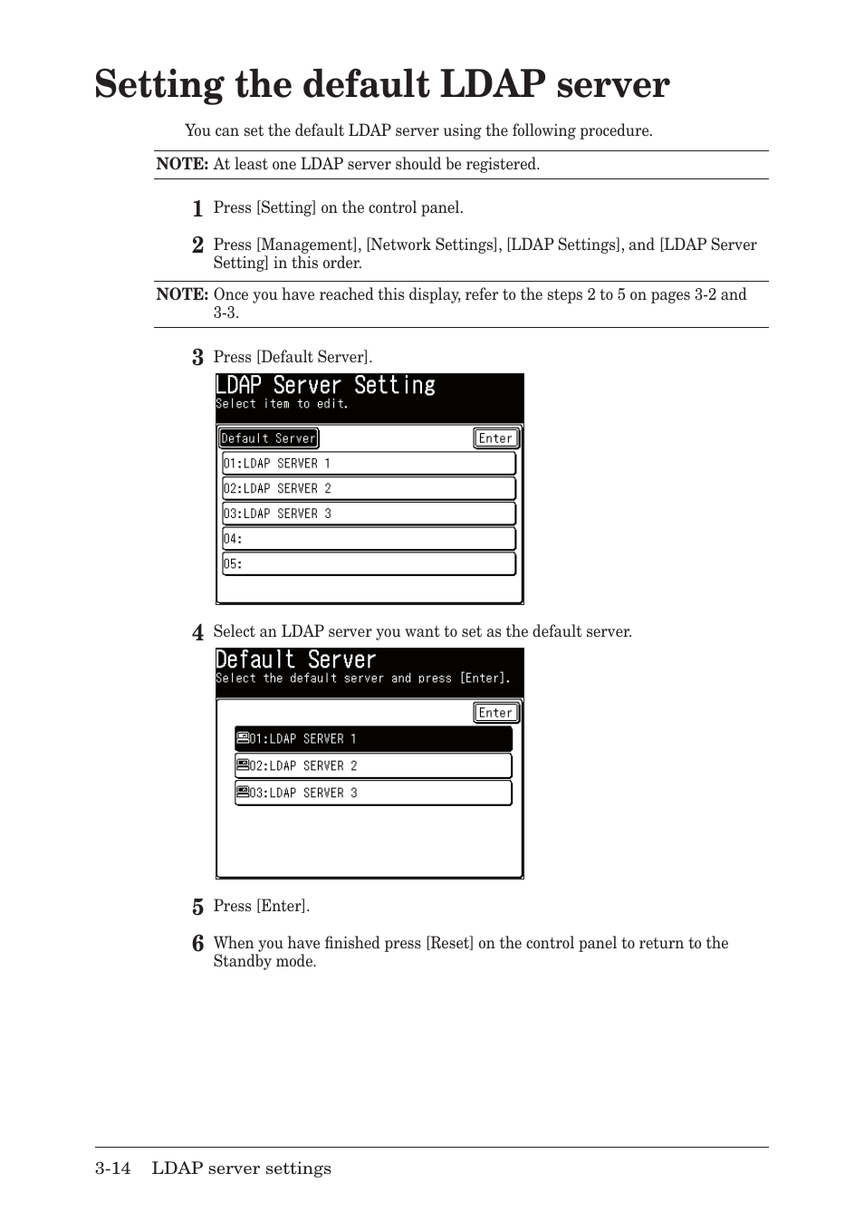 Setting the default ldap server, Setting the default ldap server -14, Setting.the.default.ldap.server | Muratec MFX-1430 User Manual | Page 49 / 120