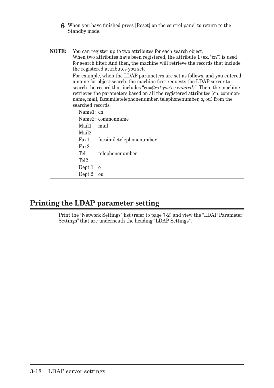 Printing the ldap parameter setting, Printing the ldap parameter setting -18, Printing.the.ldap.parameter.setting | Muratec MFX-1430 User Manual | Page 53 / 120