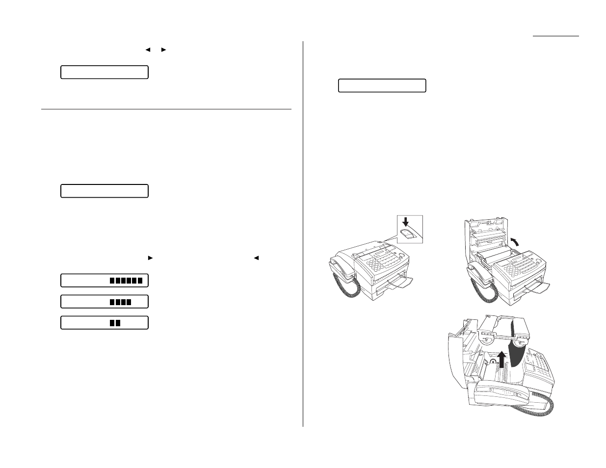 Adjust the monitor speaker’s volume, Installing / changing the ink film | Muratec F-65 User Manual | Page 17 / 114