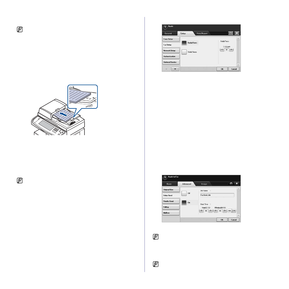 Sending a fax manually (on hook dial), Automatic resending, Redialing the last number | Delaying a fax transmission | Muratec M F X - 5 5 5 5 User Manual | Page 60 / 122