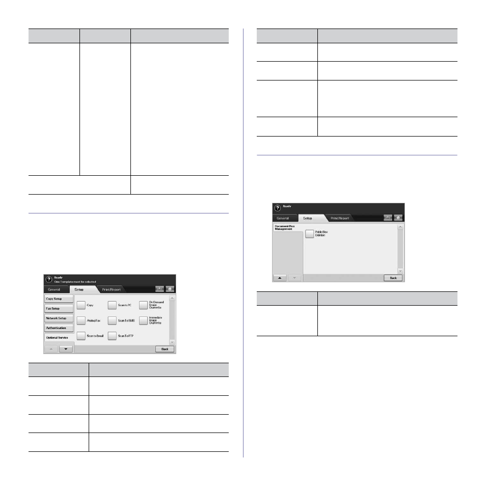 Optional service, Document box management | Muratec M F X - 5 5 5 5 User Manual | Page 79 / 122